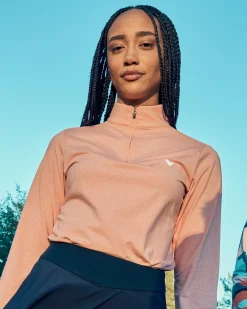 Dusty Orange Quarterzip